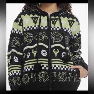 Invader Zim GIR Junior Women's knit fair isle Sweater hoodie